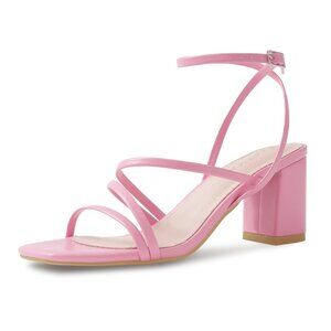 Pink strappy sandals